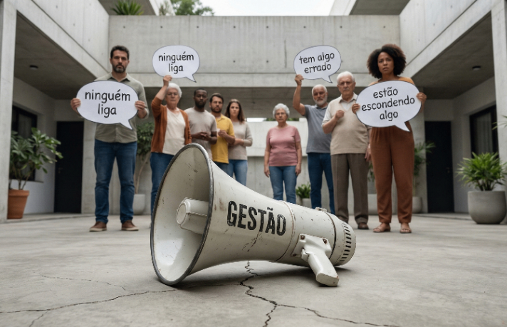 O silêncio da gestão também comunica